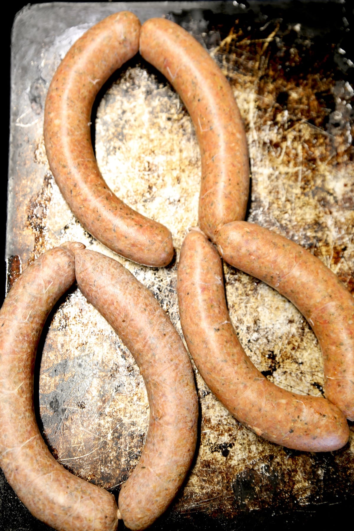 Italian Sausage links - not cooked.